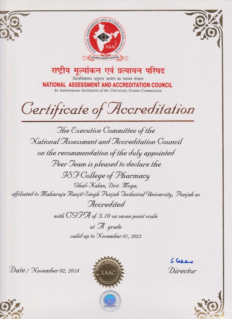 NAAC CERTIFICATE